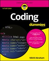 Coding For Dummies.