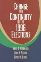 Change and continuity in the 1996 elections /