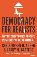 Democracy for realists : why elections do not produce responsive government /