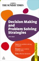 Decision making and problem solving strategies