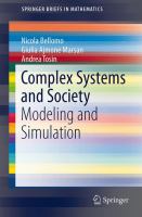Complex systems and society : modeling and simulation /