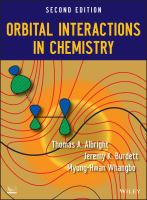 Orbital Interactions in Chemistry.