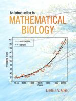 An introduction to mathematical biology /