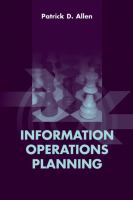 Information operations planning /