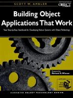 Building object applications that work your step-by-step handbook for developing robust systems with object technology /
