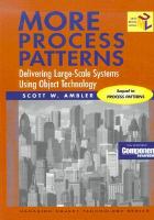 More process patterns : delivering large-scale systems using object technology /