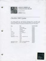 AACR2 Update 2005 (Anglo-American Cataloguing Rules