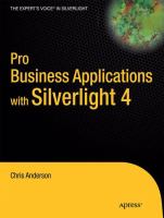 Pro business applications with Silverlight 4 /