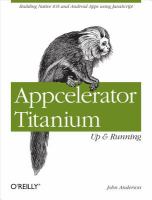 Appcelerator Titanium : up and running /