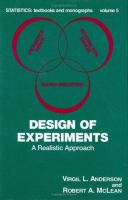 Design of experiments: a realistic approach