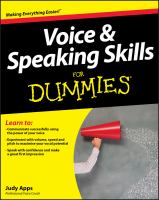 Voice & speaking skills for dummies /