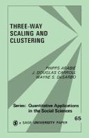 Three-way scaling and clustering /