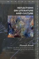 Reflections on literature and culture /