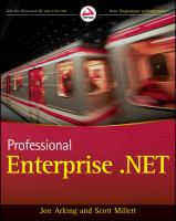 Professional enterprise .NET /