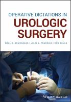Operative dictations in urologic surgery /