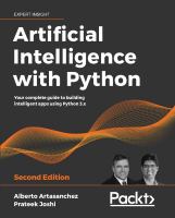 Artificial intelligence with Python : your complete guide to building intelligent apps using Python 3.x and TensorFlow 2 /