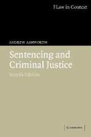 Sentencing and criminal justice /