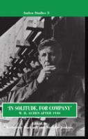 In solitude, for company : W.H. Auden after 1940, unpublished prose and recent criticism /