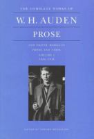 Prose and travel books in prose and verse /