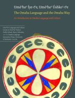 The Omaha Language and the Omaha Way An Introduction to Omaha Language and Culture