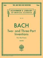 Two- and three-part inventions for the piano /
