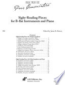 Sight-reading pieces for B-flat instruments and piano /