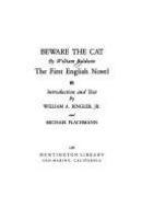 Beware the cat : the first English novel /