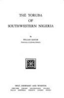 The Yoruba of Southwestern Nigeria,