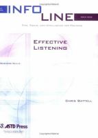 Effective listening /
