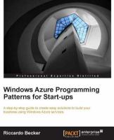 Windows Azure programming patterns for start-ups /