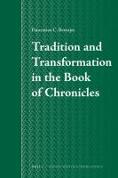 Tradition and transformation in the book of Chronicles /