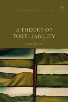 A theory of tort liability /