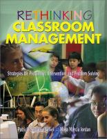 Rethinking classroom management : strategies for prevention, intervention, and problem solving /
