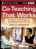 Co-teaching that works : structures and strategies for maximizing student learning /