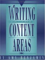 Writing in the content areas /