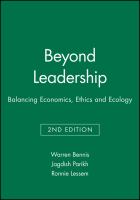 Beyond leadership : balancing economics, ethics and ecology /