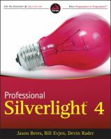 Professional Silverlight 4 /