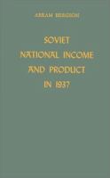 Soviet national income and product in 1937.