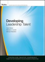 Developing leadership talent /