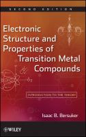 Electronic structure and properties of transition metal compounds : introduction to the theory /