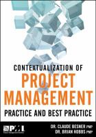 Contextualization of project management practice and best practice /