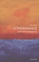 Governance : a very short introduction /