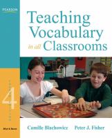 Teaching vocabulary in all classrooms /