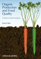 Organic production and food quality : a down to earth analysis /