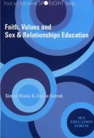 Faith, values and sex and relationships education /