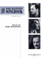 The Marc Blitzstein songbook.