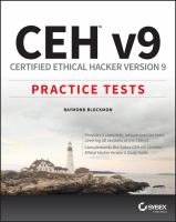 CEH v9 certified ethical hacker version 9 practice tests /