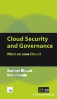 Cloud Security and Governance Who's on your cloud?.
