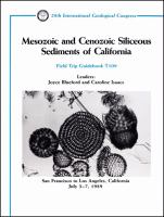 Mesozoic and Cenozoic siliceous sediments of California : San Francisco to Los Angeles, California, July 3-7, 1989 /