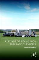 Pyrolysis of biomass for fuels and chemicals